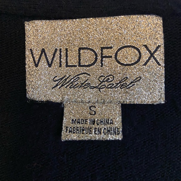 Wildfox White Label London Black Sweater Top Soft S Angora Rabbit Hair - Picture 6 of 12
